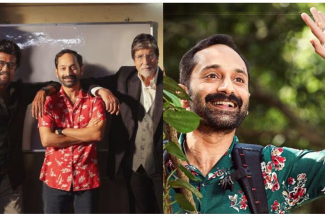 "Fahadh poses with Amitabh, Rajinikanth; gets new Pushpa 2 poster"