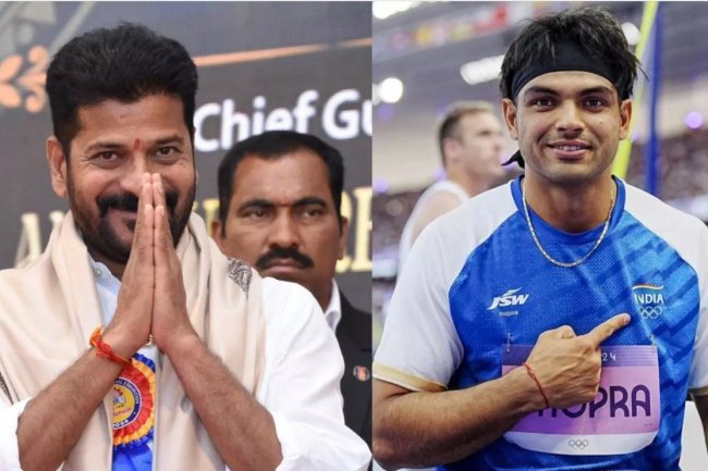 Pride of nation: CM Revanth Reddy congratulates Neeraj Chopra on his silver medal at the Olympics