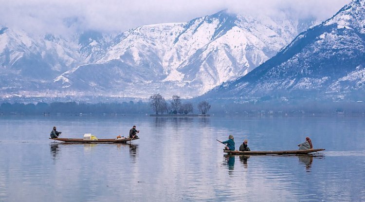 One polling station in Jammu and Kashmir is on the Line of Control, while another is floating on Dal Lake.