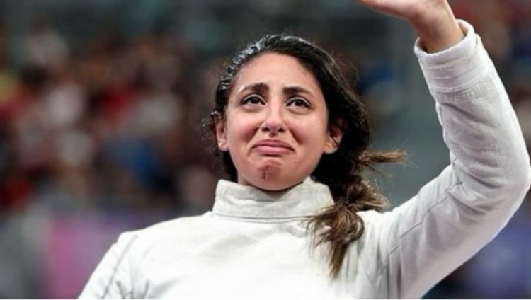 Egyptian fencer competing in the Paris Olympics seven months pregnant