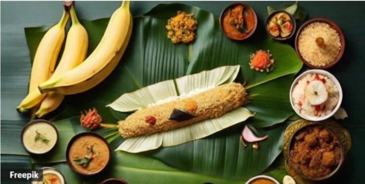 The science of eating and heating food using banana leaves