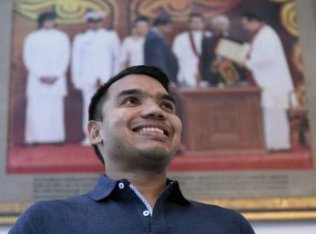 The announcement of Namal Rajapaksa as a presidential candidate for Sri Lanka