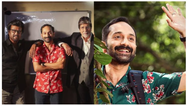 "Fahadh poses with Amitabh, Rajinikanth; gets new Pushpa 2 poster"